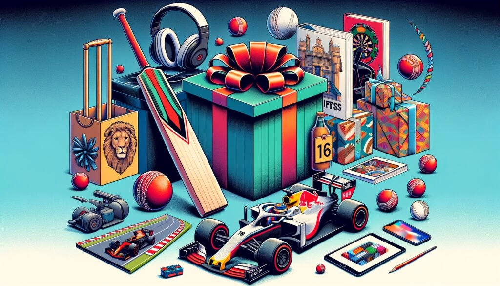 10 Gift ideas under $100 for a 16 year old boy who likes cricket and formula one