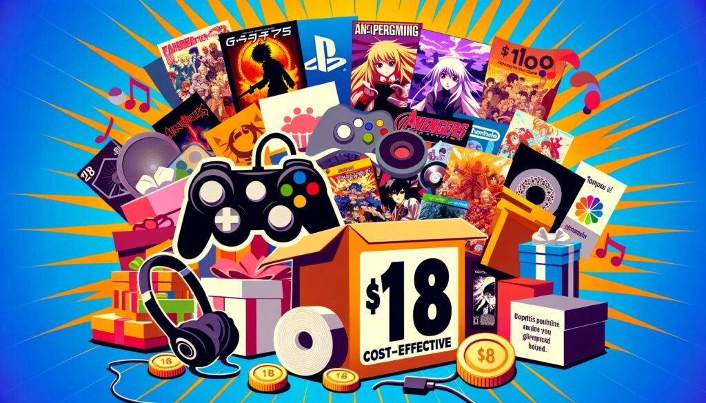 10 Gift ideas under $18 for a 18 year old Man who likes Anime, gaming and music