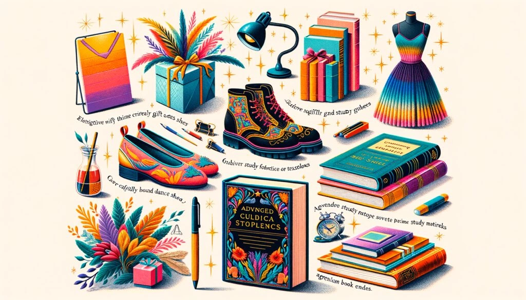 10 Gift ideas under $250 for a 22 year old Woman who likes reading, dancing and studying