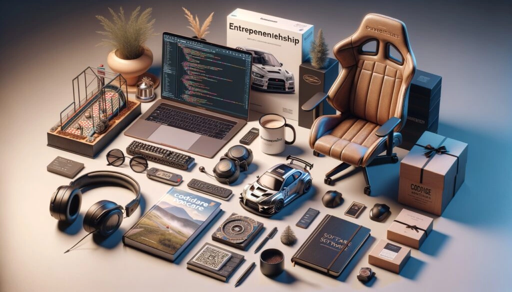 10 Gift ideas under $300 for a 33 year old man who likes Rally, coding, entrepreneurship