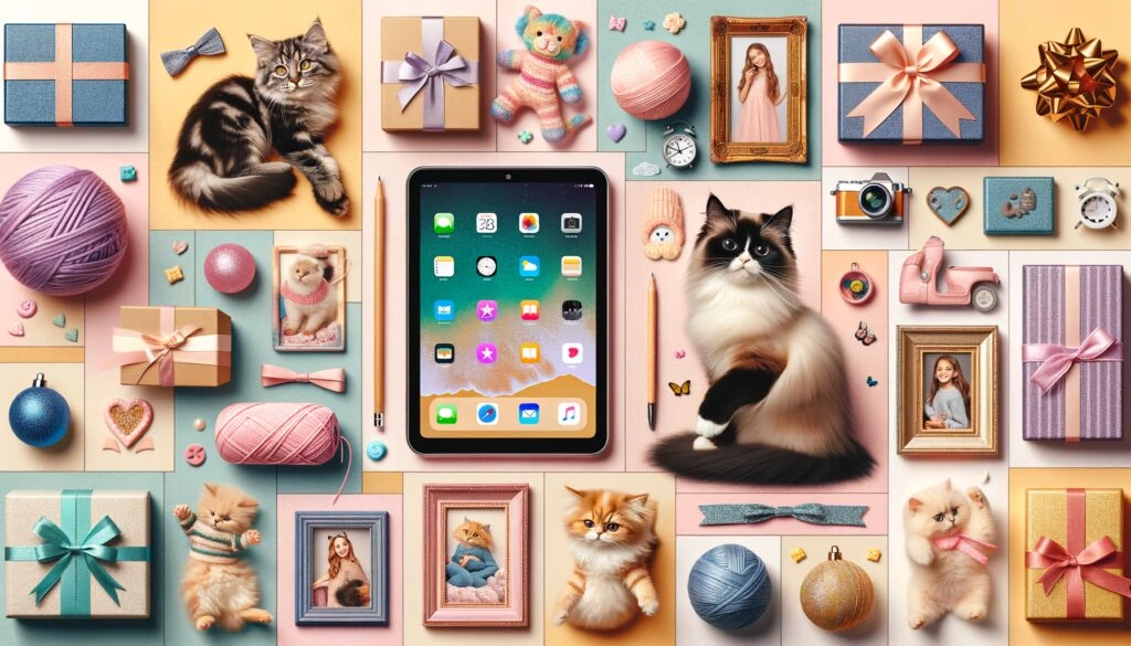 10 Gift ideas under $40 for a 12 year old girl who likes iPad, cats, pictures