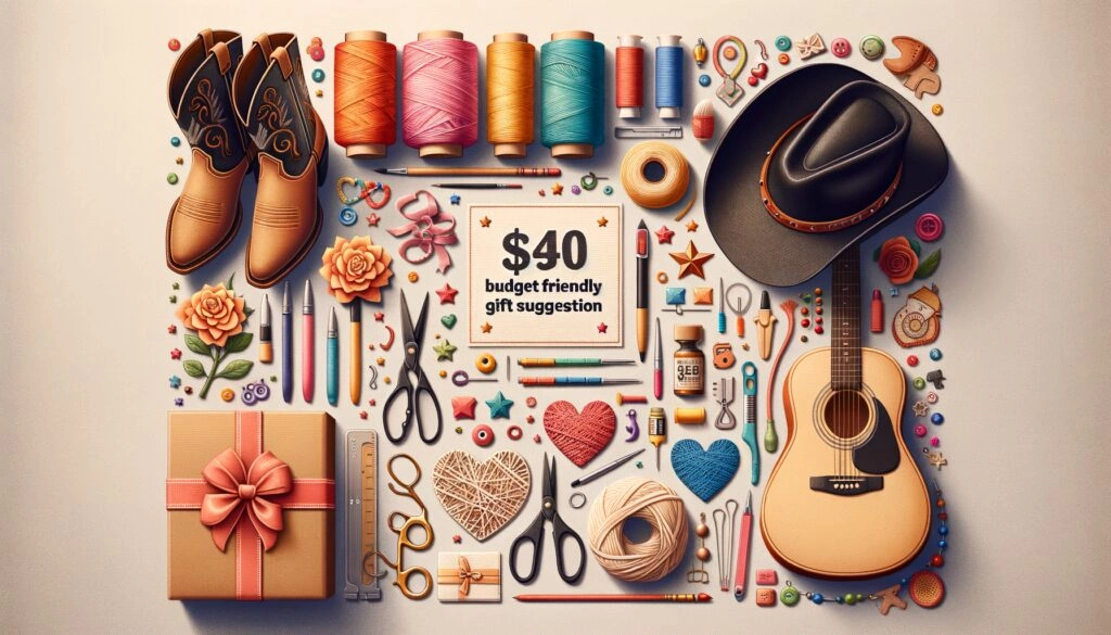 $100 gift ideas for a 43 year old girl who is an acquaintance, and who likes Crafting and country music