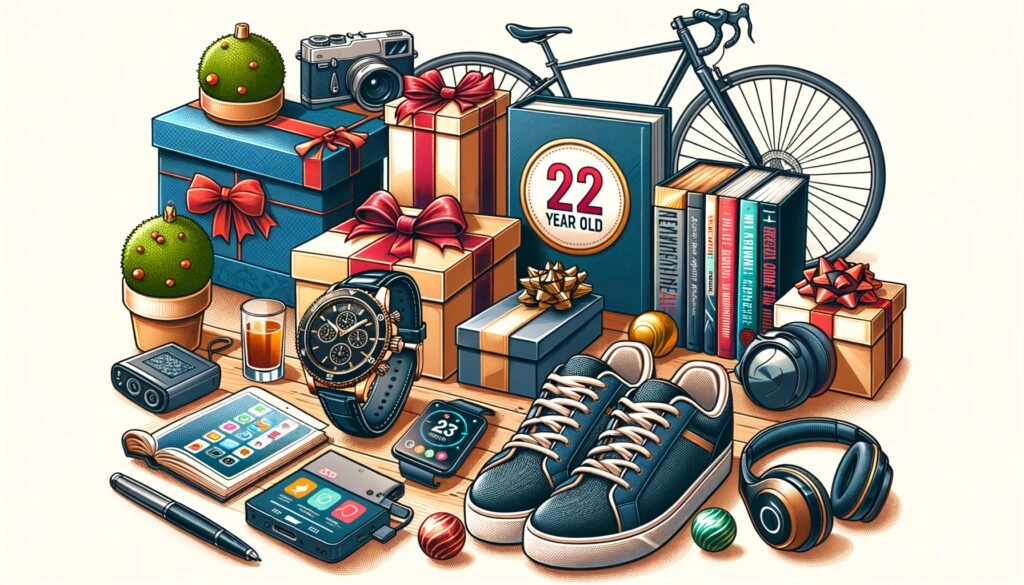 Gift ideas for a <em>22 year old man</em>