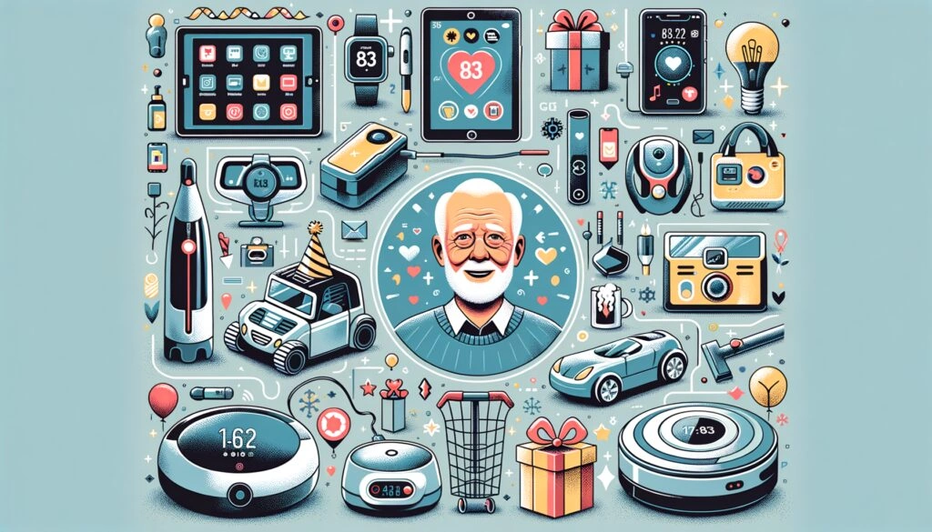 50 Gift ideas under $200 for a 83 year old man who likes technical gadgets