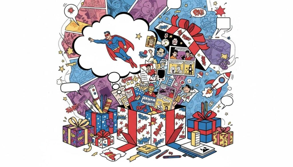 Gift ideas for people who like <em>Comic strips</em>